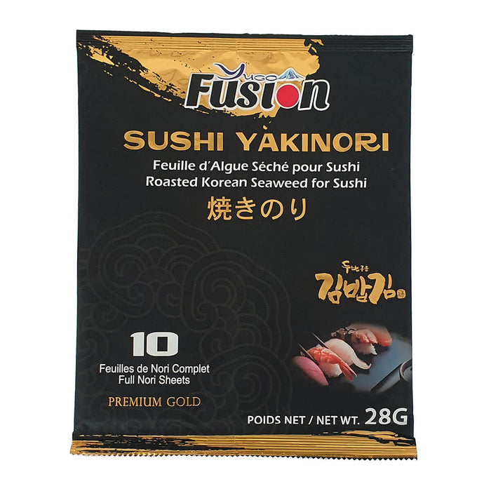 Fusion Sushi Yakinori Premium Gold, 10 Sheets, South Korea - 28G