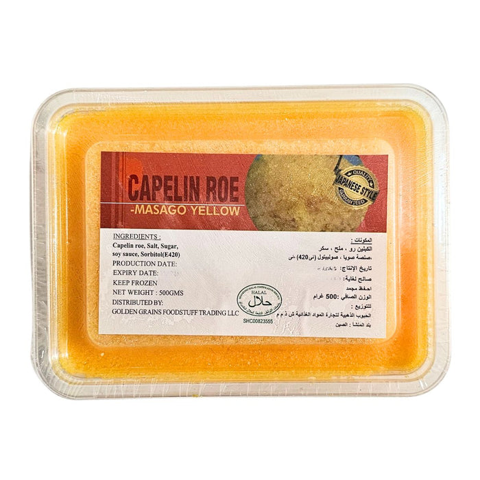 GGFT Masago Yellow Capelin Fish Roe - 500G