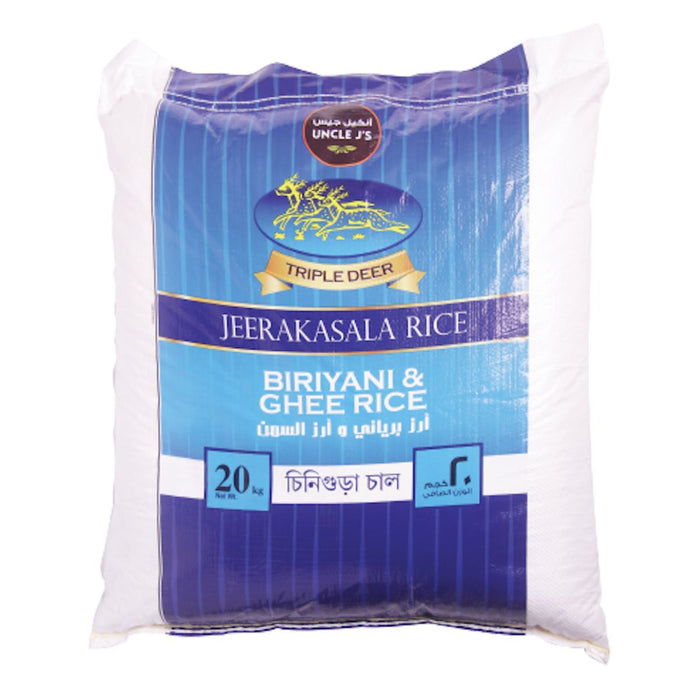 Uncle J's Jeerakasala Rice, India - 20KG