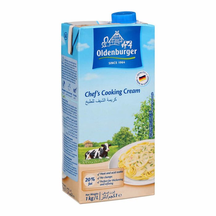 Oldenburger Chef's Cooking Cream 20% - 1LTR