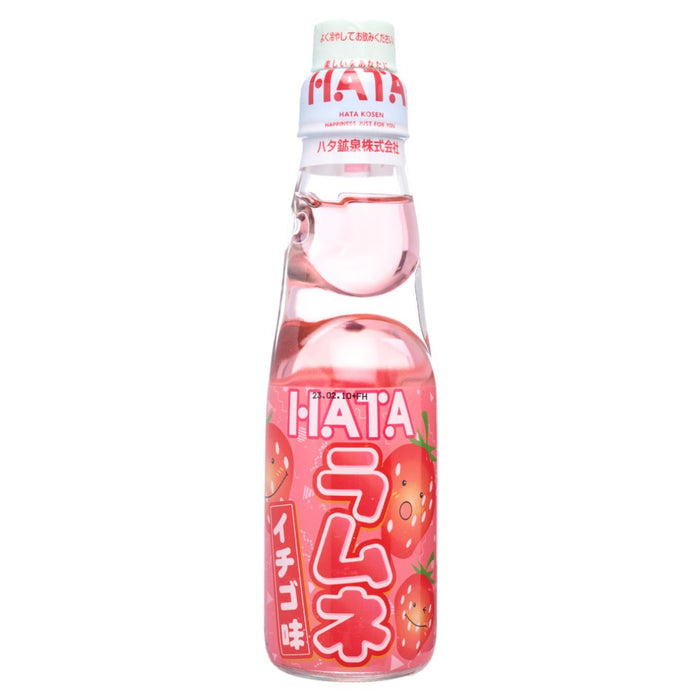 Hatakosen Ramune Strawberry Drink, Japan - 200 ML | Limited Stock