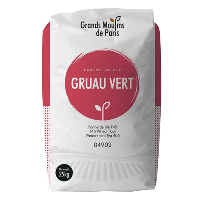 Grands Moulins de Paris T45 Gruau Vert Wheat Flour - 25KG