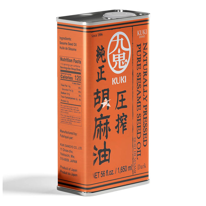 Kuki Pure Sesame Seed Oil in Tin, Japan - 1.65LTR