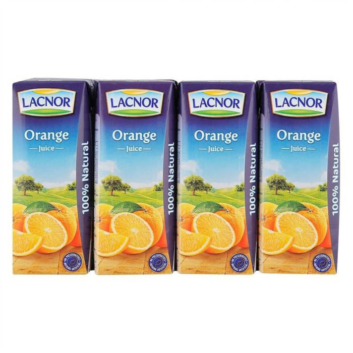 Lacnor Orange Juice Essentials - 32 X 180ML