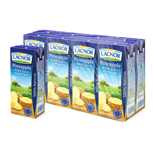 Lacnor Pineapple Juice Essentials - 32 X 180ML | Addtocart Dubai UAE