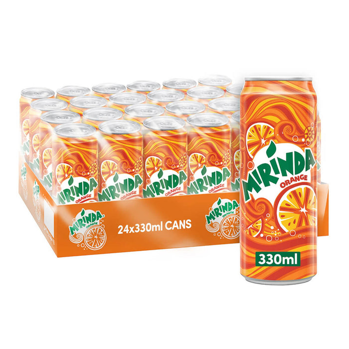 Mirinda Orange Soft Drink Can, UAE - 24 X 330ML