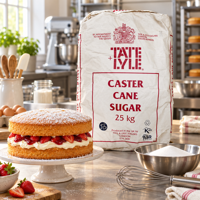 Tate & Lyle Caster Sugar 25kg — sponge cake baking suggestion