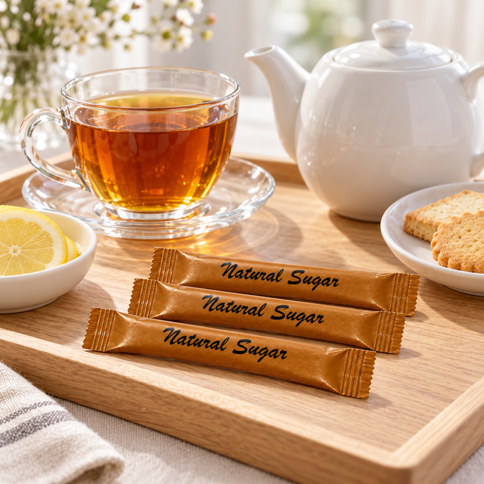 Brown sugar sticks with afternoon tea