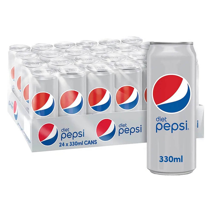 Pepsi Diet Cola Soft Drink, UAE - 24 X 330ML