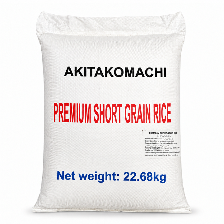 Akitakomachi short grain rice 22.68kg front