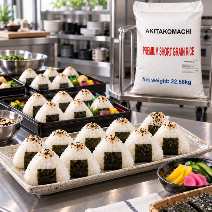Akitakomachi short grain rice 22.68kg onigiri