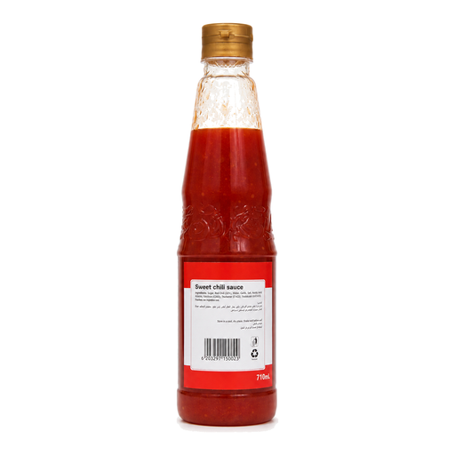 Seasir Sweet Chilli Sauce 710ml rear label and ingredients - SACH-253302
