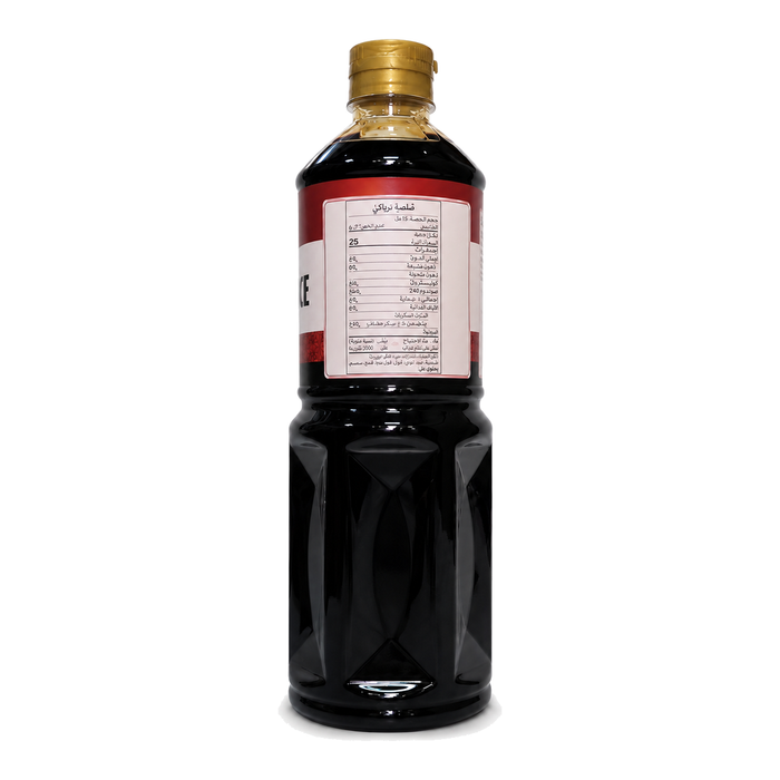 Seasir Teriyaki Sauce 1L nutrition information panel - SACH-253311