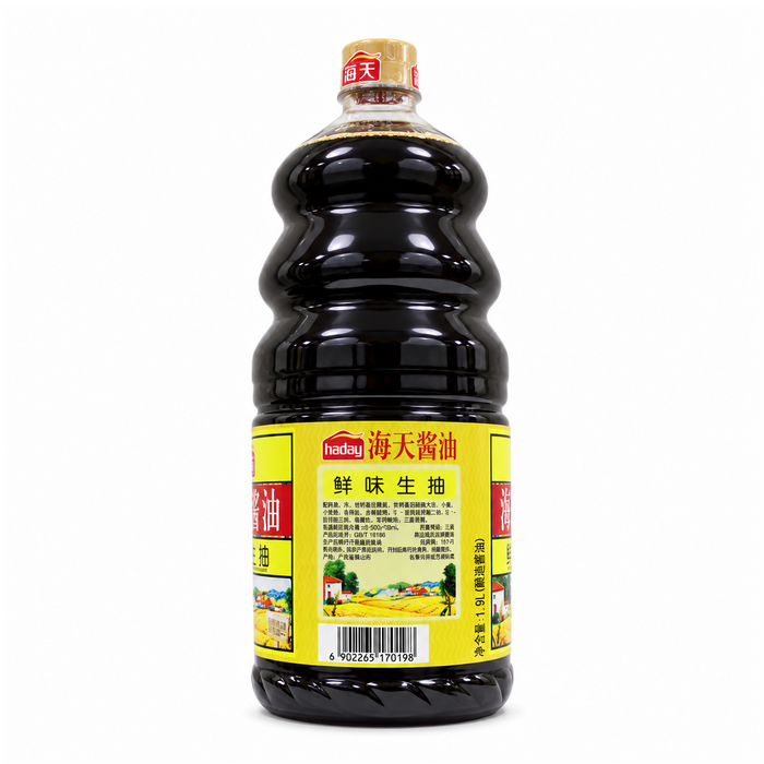 Haitian Light Soy Sauce 1.9L rear view