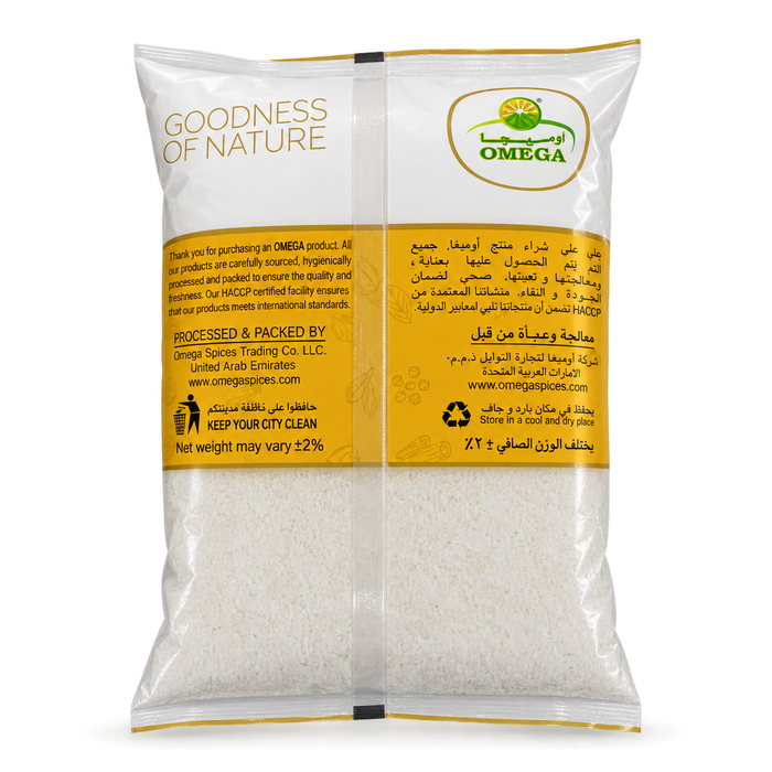 Omega Desiccated Coconut - 1KG - Back