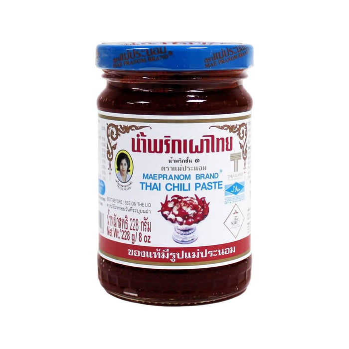Mae Pranom Thai Chilli Paste, Thailand - 228G front product image | Addtocart UAE