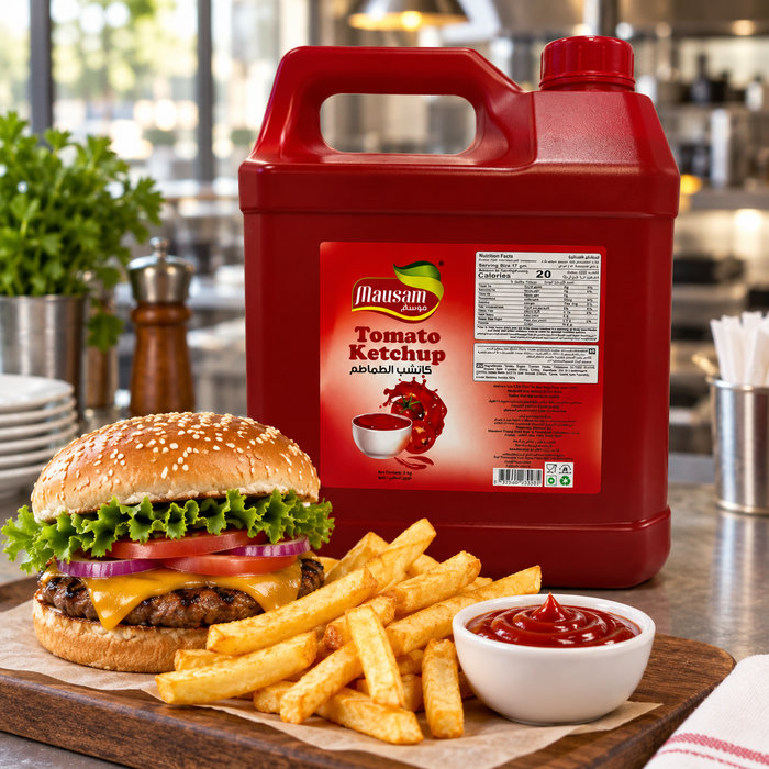 Mausam Tomato Ketchup 5kg - serving