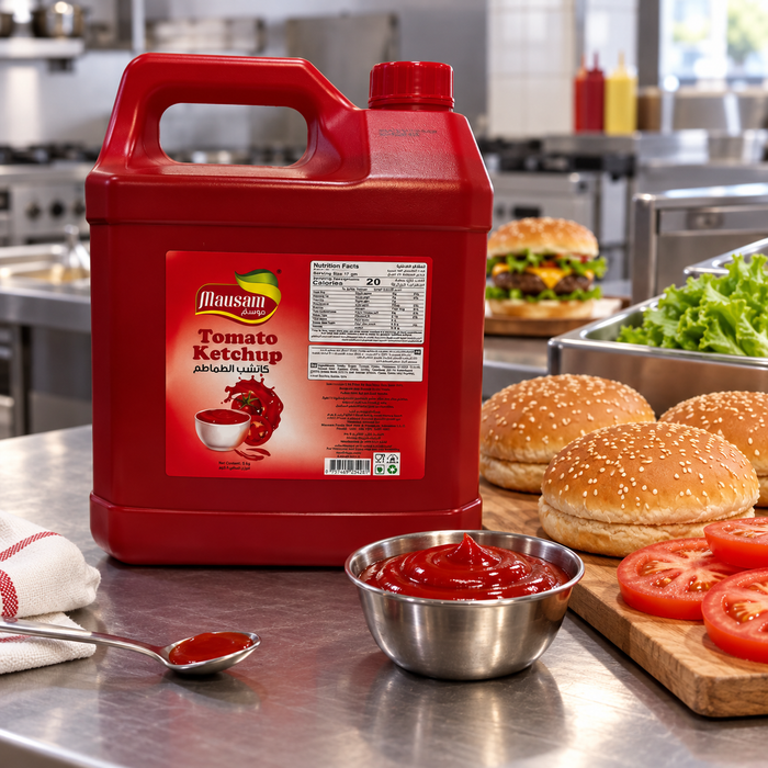 Mausam Tomato Ketchup 5kg - preparation