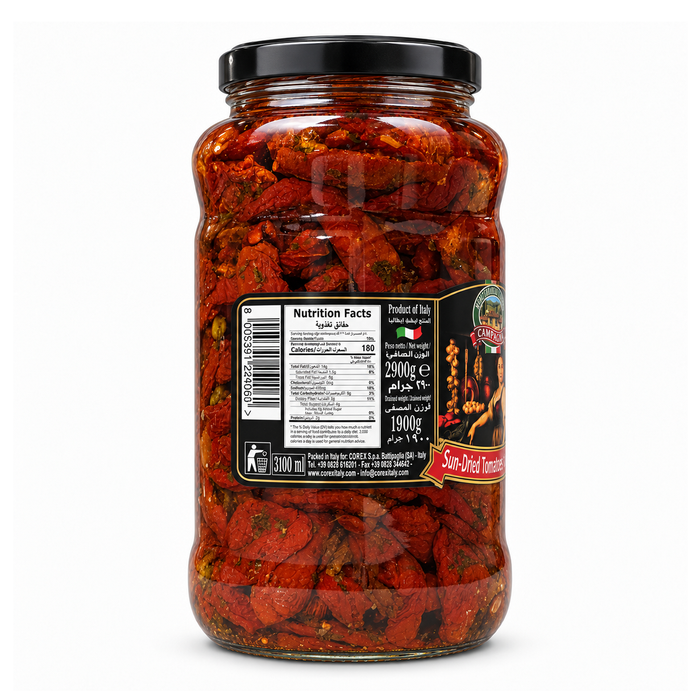 Campagna Sun-Dried Tomatoes 2900g - nutrition information panel