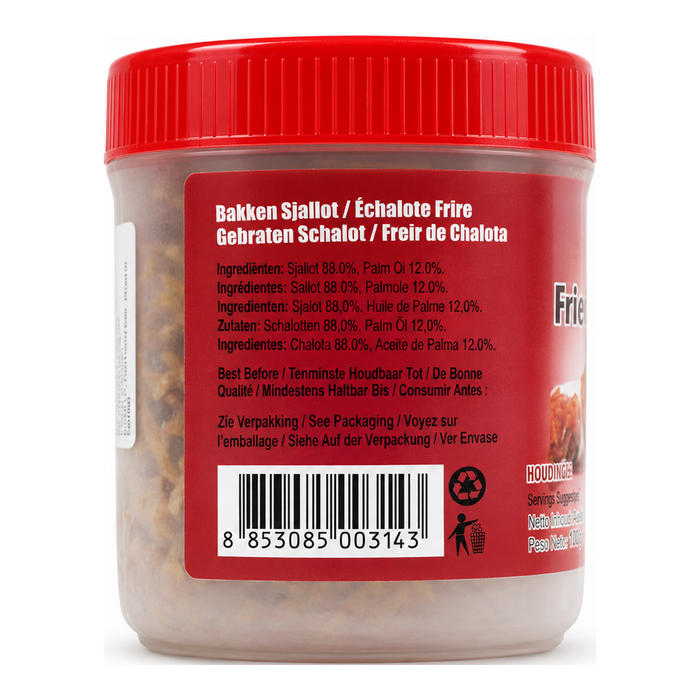 XO Fried Onion - 100G - rear label