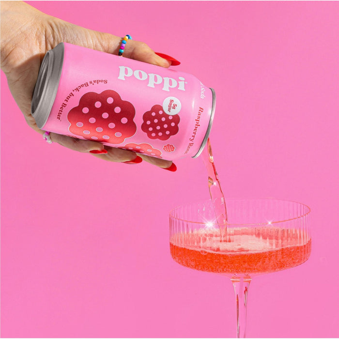 Poppi Raspberry Rose official serving and flavour image | SKU SUPL-745176