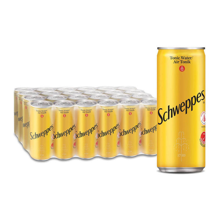 Schweppes Tonic Water Soft Drink - 24 X 300ML