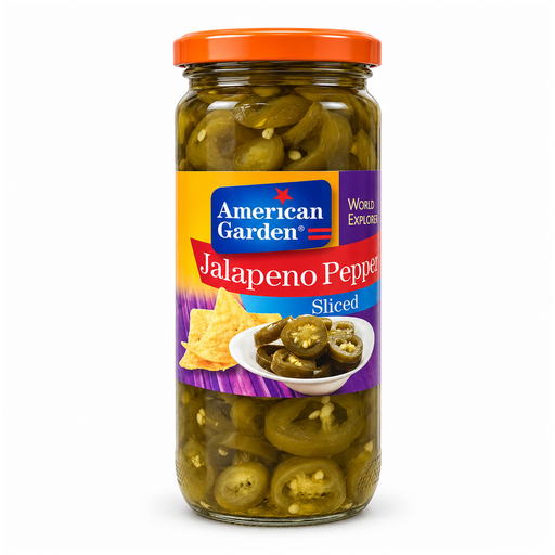 American Garden Sliced Jalapeno Pepper - 16oz | Addtocart Dubai UAE