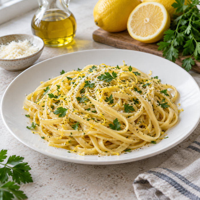 Campagna Linguine Pasta #6, Italy - 500G – serving suggestion