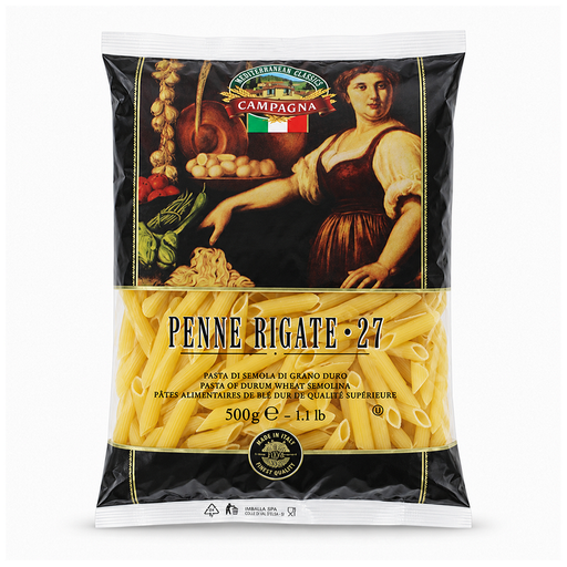 Campagna Penne Rigate #27, Italy - 500G – front product view