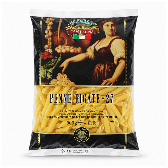 Campagna Penne Rigate #27, Italy - 500G – front product view