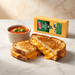 Avonmore Mild Red Cheddar 5KG lifestyle — grilled cheese and tomato soup | Addtocart Dubai UAE