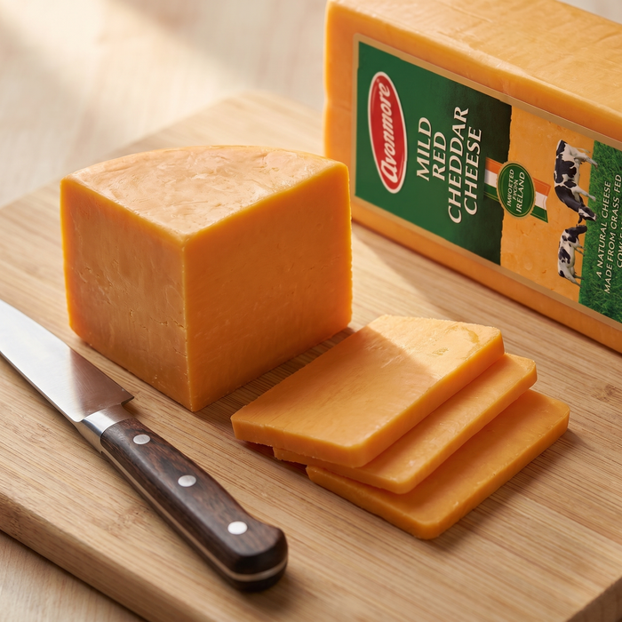 Avonmore Mild Red Cheddar 5KG texture close-up | Addtocart Dubai UAE