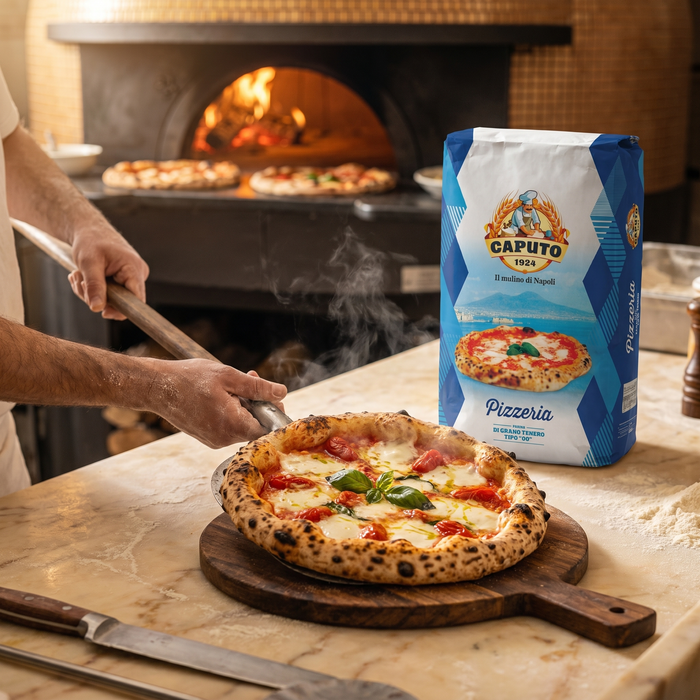 Caputo '00 Pizza Flour 25KG pizzeria lifestyle scene | Addtocart Dubai UAE