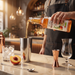 Monin Peach Syrup 1L bartender preparation | Addtocart Dubai UAE