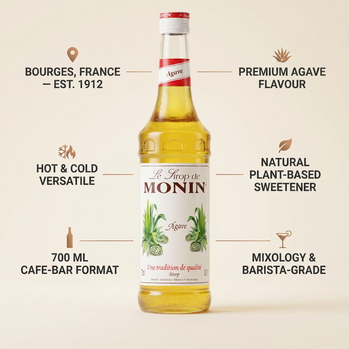 Monin Agave Syrup 700ML features and benefits | Addtocart Dubai UAE