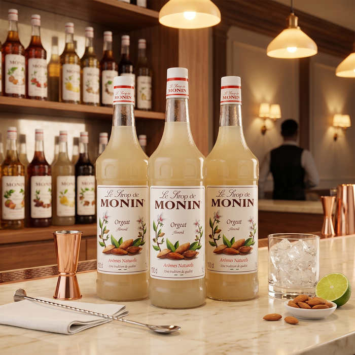 Monin Almond Orgeat Syrup 1L cocktail bar commercial use | Addtocart Dubai UAE