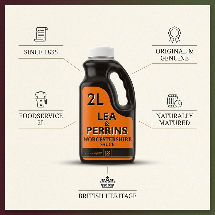 Lea & Perrins Worcestershire Sauce, UK - 2LTR — additional view | Addtocart Dubai UAE