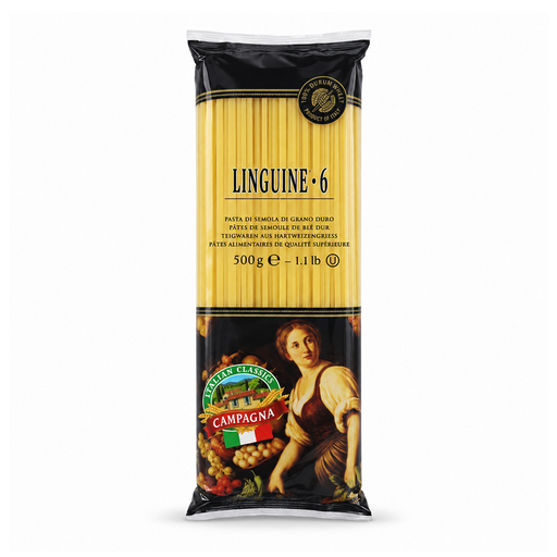 Campagna Linguine Pasta #6, Italy - 500G – front product view