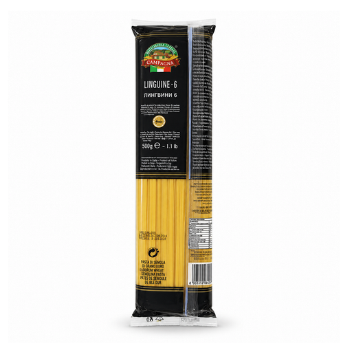 Campagna Linguine Pasta #6, Italy - 500G – rear product view