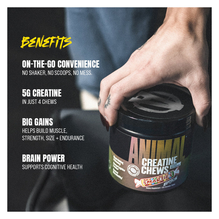 Animal Creatine Performance Chews Grape, USA - 120 Chewables key benefits and product details | SKU SUPL-745009