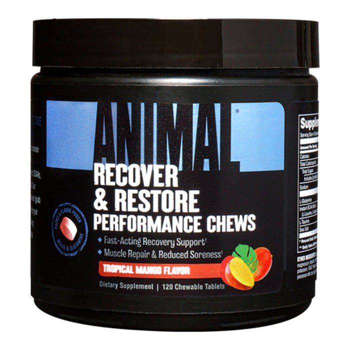 Animal Recovery Performance Chews Tropical Mango, USA - 120 Chewables front product image | SKU SUPL-745052