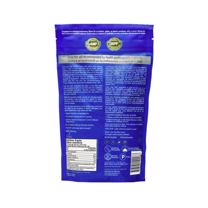 Celtic Sea Salt Light Grey, France - 454G nutrition and back-label details | SKU SUPL-745067