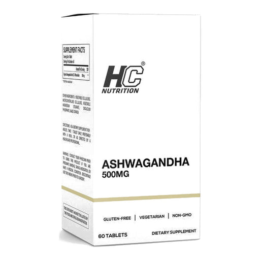 HC Nutrition Ashwagandha 500mg - 60 Tabs front product image | SKU SUPL-745078