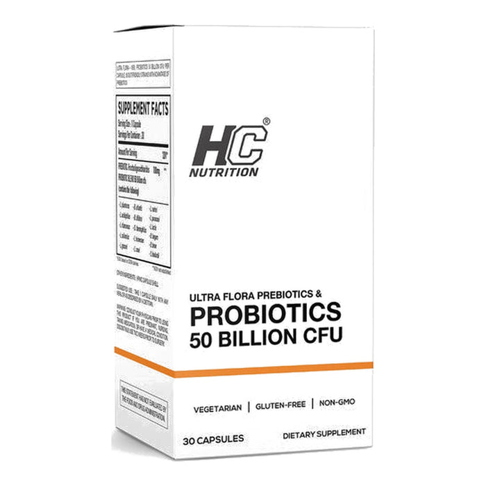 HC Nutrition Prebiotics & Probiotics 50 Billion CFU - 30 Caps front product image | SKU SUPL-745090