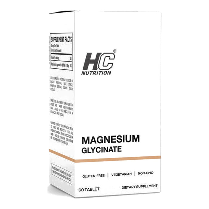 HC Nutrition Magnesium Glycinate - 60 Tabs front product image | SKU SUPL-745100
