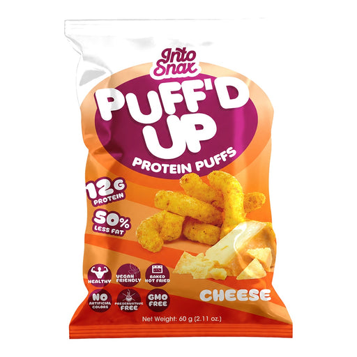 IntoSnax Puff'd Up Protein Chips Cheese - 20 X 60G front product image | SKU SUPL-745116