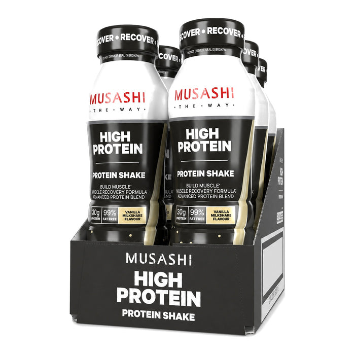 Musashi High Protein Vanilla, New Zealand - 6 X 375ML front product image | SKU SUPL-745121