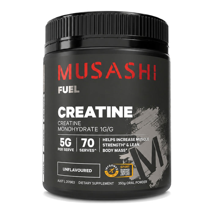 Musashi Creatine Unflavoured, New Zealand - 350G front product image | SKU SUPL-745139
