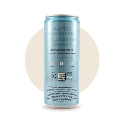 OHMG Au Naturel Magnesium Water - 12 X 330ML nutrition and back-label details | SKU SUPL-745164