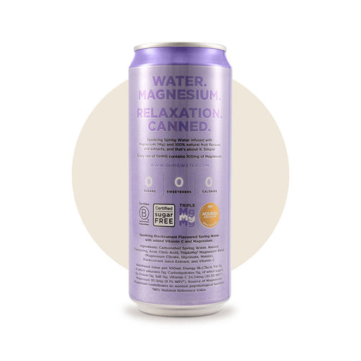 OHMG Blackcurrant & Vitamin C - 12 X 330ML nutrition and back-label details | SKU SUPL-745165